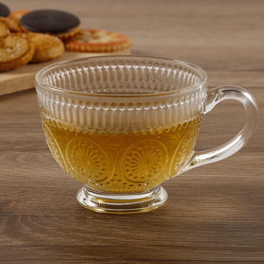 Xícara De Cristal Mandala Lyor 185Ml - Transparente