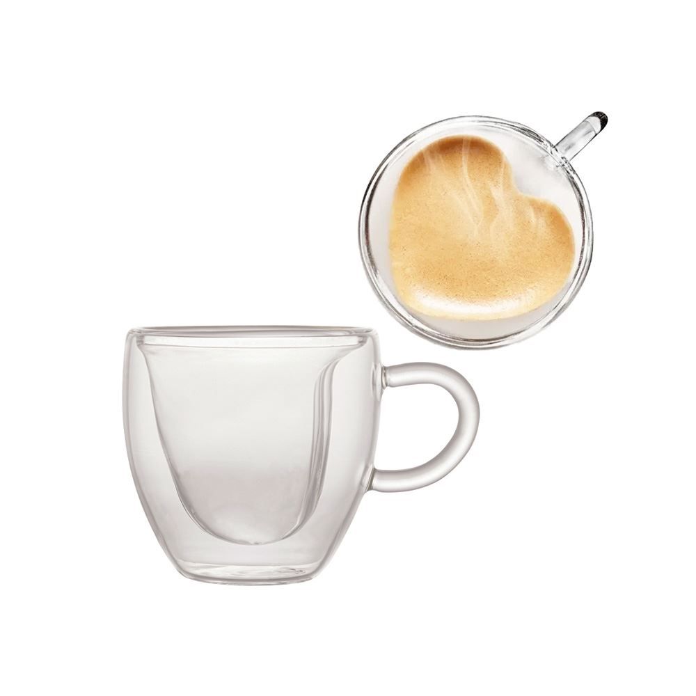 Xicara Para Café Com Parede Dupla Lyor 80Ml - 2 Peças