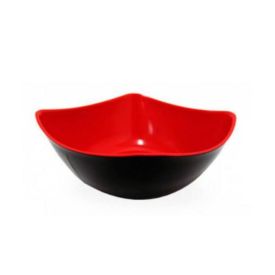 Bowl Oriental Melamina 450Ml - Vermelho e Preto