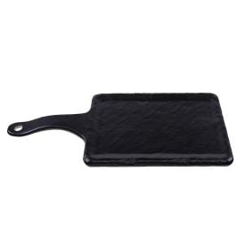 Prato Retangular Com Cabo Solecasa 17,4Cm - Preto