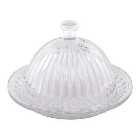 Queijeira Em Cristal Com Tampa Lyor Empire 20Cm - Cristal