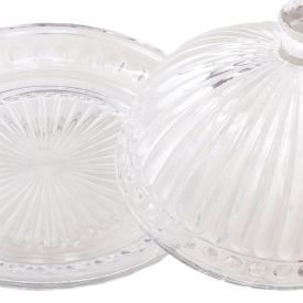 Queijeira Em Cristal Com Tampa Lyor Empire 20Cm - Cristal