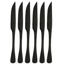 Jogo De Facas Para Churrasco Lyor Positano 23Cm 6 Peças - Preto