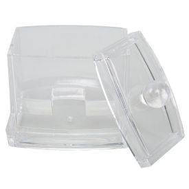 Porta Cotonete Lyor Casa Limpa - Transparente