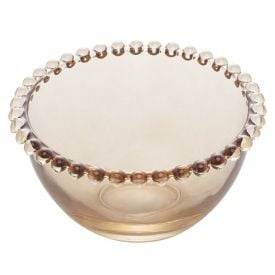 Saladeira Wolff Pearl Âmbar 21Cm - Cristal