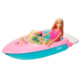 Boneca Barbie Mattel Estate Com Barco - GRG30 
