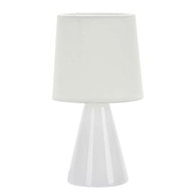 Abajur De Cerâmica Pottery 25Cm Taschibra Bivolt - Branco