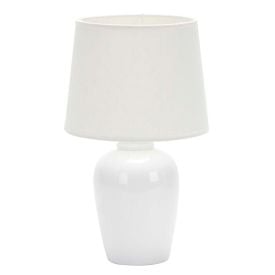 Abajur De Cerâmica Pottery 32Cm Taschibra - Branco