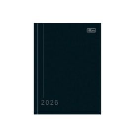 Agenda Costurada 2026 Pepper 160 Folhas Tilibra - Preto