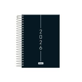 Agenda Espiral 2026 Cliff 176 Folhas Foroni - Preto