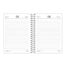 Agenda Espiral 2026 Cliff 176 Folhas Foroni - Preto