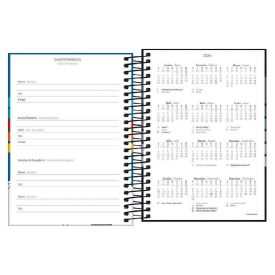 Agenda Espiral Pepper 2026 Masculino 160 Folhas Tilibra - Sortido