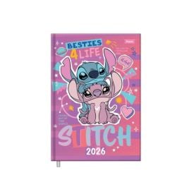 Agenda Costurada 2026 Stitch 176 Folhas Foroni - Sortido