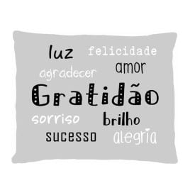 Almofada 35X45 Cm Funny Havan Casa - Cinza Luz