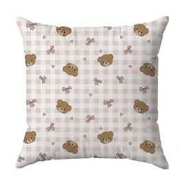Almofada Decor 38X38cm Havan Baby - Urso Rosa