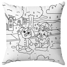 Almofada Decorativa Infantil Para Colorir 38X38 Cm Havan Casa - Pet Para Colorir