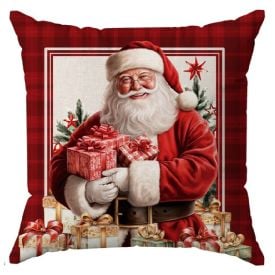 Almofada Decorativa 45X45 Cm Natal Havan Casa - Noel Xadrez