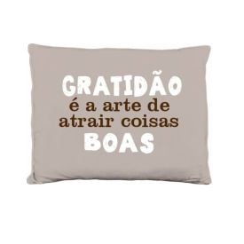 Almofada Decorativa 100% Poliéster Funny Havan Casa - Gratidão