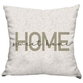 Almofada Decorativa 100% Poliéster Naturalle Havan Casa - Home Sweet Home