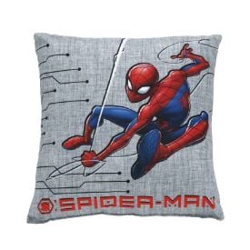 Almofada Decorativa 43X43 Cm Disney Hedrons - Homem Aranha Teia