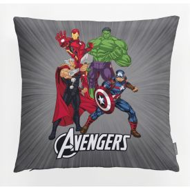 Almofada Decorativa 43X43 cm Disney Hedrons - AVENGERS ESCUDO