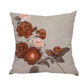 Almofada Decorativa 45X45 Cm Havan Casa - Rosas Ocre