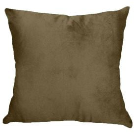 Almofada Decorativa 50X50cm Veludo Italiano Liso Havan Casa - Marrom