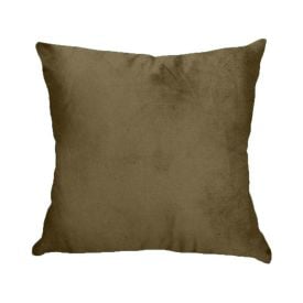 Almofada Decorativa 50X50cm Em Veludo Italiano - Marrom