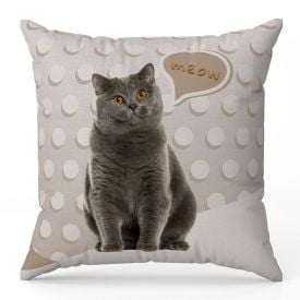 Almofada Decorativa Pets Havan Casa - Gato Cinza