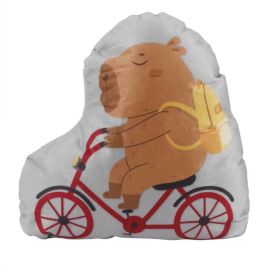 Almofada Infantil Divertida Capivara Havan Casa - Bicicleta