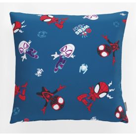 Almofada Estampada 43X43cm Disney Hedrons  - SPIDEY WEBS ROTATIVO