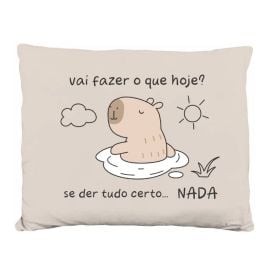 Almofada Funny Capivara 35X45 cm Havan Casa - Bege Nada