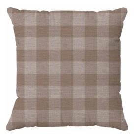Almofada Elegance Linho Estampada 48X48cm Havan Casa - XADREZ TAUPE