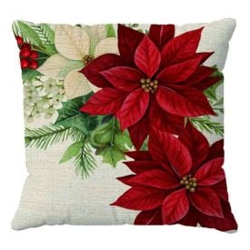 Almofada Decorativa 45X45 Cm Naturalle Natal Havan Casa - Flores Espírito Santo