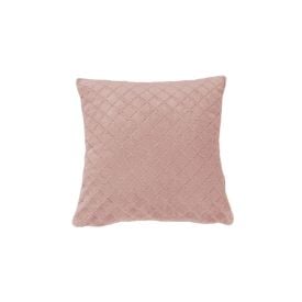 Almofada Plush Inove Liso Matelassado 45X45cm Hedrons - ROSA TULE