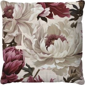 Almofada Veludo 48X48 Cm Estampada Havan Casa - Begônia Fúcsia