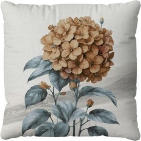 Almofada Veludo 48X48 Cm Estampada Havan Casa - Hortência Azul