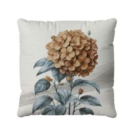 Almofada Veludo 48X48 Cm Estampada Havan Casa - Hortência Azul