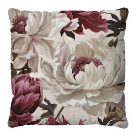 Almofada Veludo 48X48cm Estampada Havan Casa - Begônia Fúcsia