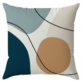 Almofada Veludo 48X48 cm Estampada Havan Casa - Geométrico Azul