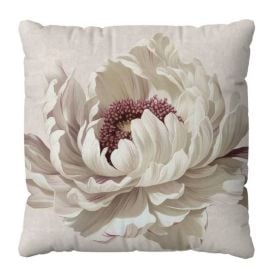 Almofada Veludo 48X48 cm Estampada Havan Casa - Begônia Off