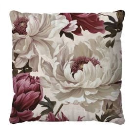 Almofada Veludo 48X48 cm Estampada Havan Casa - Begônia Fúcsia