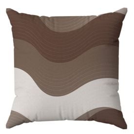 Almofada Veludo Estampado 48X48cm Havan Casa - Geométrico Marrom
