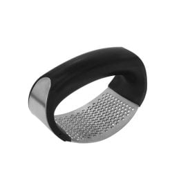 Amassador De Alho Aço Inox Mimo - Prata e Preto