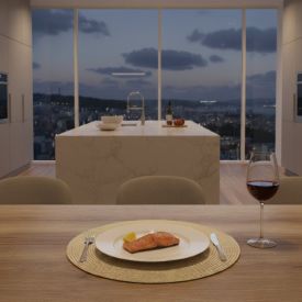 Americano Avulso 38 Cm Luna Havan Casa - Off White