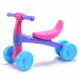 Bicicleta de Equilíbrio Andador Infantil Sem Pedal Havan Baby - Rosa