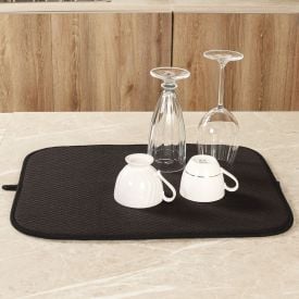 Aparador de Louça 40Cm X 50Cm Microfibra Olinda - Preto