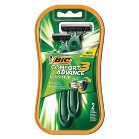Aparelho De Barbear Comfort 3 Sensitive 2 Unidades Bic - 8713191