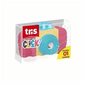 Apontador com Depósito e Borracha Click Tris - 907134