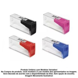 Apontador com Depósito Mix Faber-Castell - Sortido